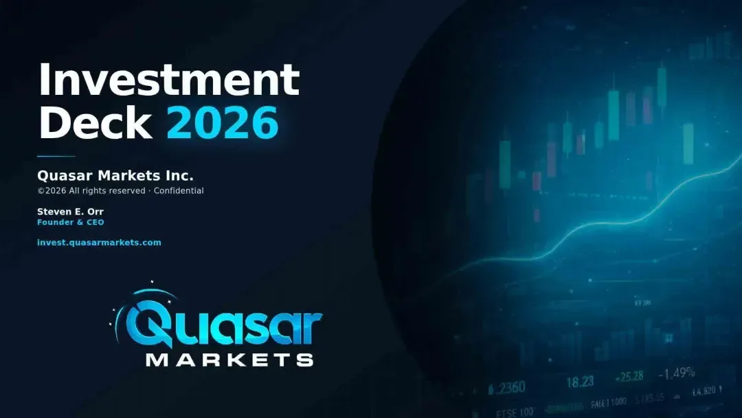 Investment deck 2026, Quasar Markets Inc.
